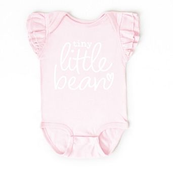 The Juniper Shop Tiny Little Bean Flutter Sleeve Bodysuit