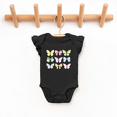 The Juniper Shop Butterflies Coquette Flutter Sleeve Bodysuit