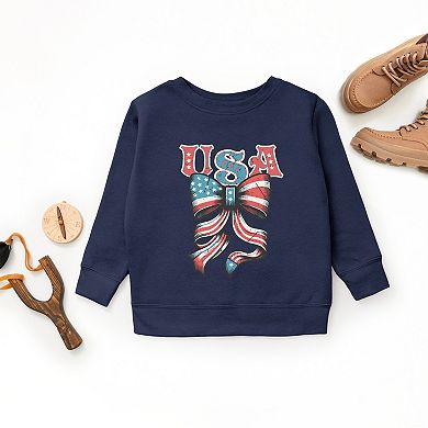 The Juniper Shop Coquette USA Bow Grunge Youth Sweatshirt