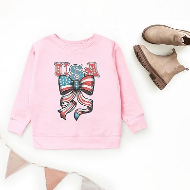 The Juniper Shop Coquette USA Bow Grunge Youth Sweatshirt