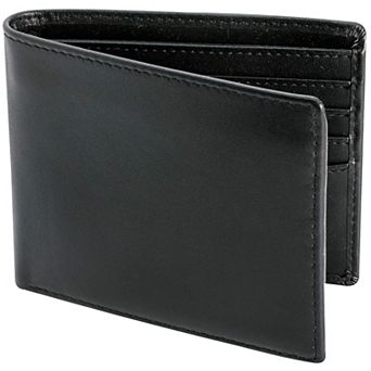Top Grain Leather Wallet for Men - RFID Blocking, 8 Card Slots, 2 ID Windows, Slim Bifold