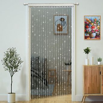 Crystal Beaded Curtain - 90x200cm, Acrylic Beads, DIY, Safe for Pets & Kids, Versatile Decor