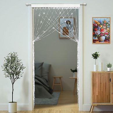 Crystal Beaded Curtain - 90x200cm, Acrylic Beads, DIY, Safe for Pets & Kids, Versatile Decor