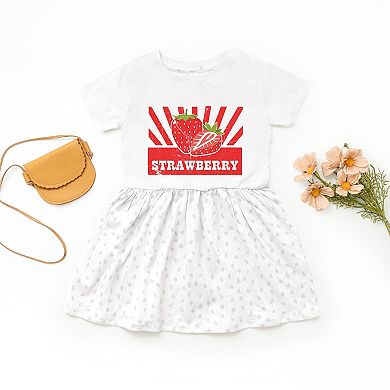 The Juniper Shop Strawberry Rays Toddler Dress