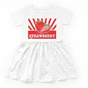 The Juniper Shop Strawberry Rays Toddler Dress