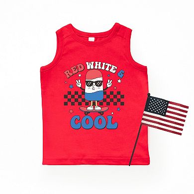 The Juniper Shop Red White and Cool Popsicle Youth Tank Top