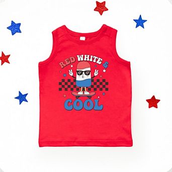 The Juniper Shop Red White and Cool Popsicle Youth Tank Top