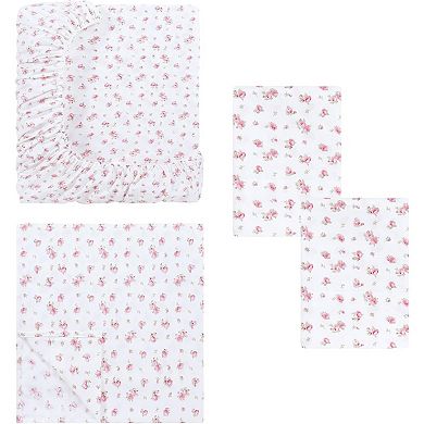 Microfiber Bed Sheets Includes Flat Sheet, Fitted Sheet with Deep Pockets