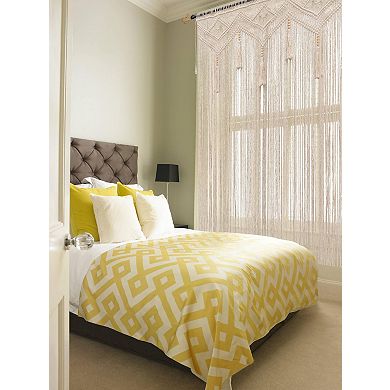 Boho Macrame Curtain, 52x72", Handmade, Multi-Use Decor for Bedroom, Living Room, Nursery, Wedding