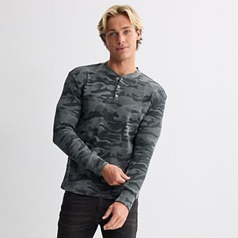 Men's Hollywood Traditional Camo Henley Thermal