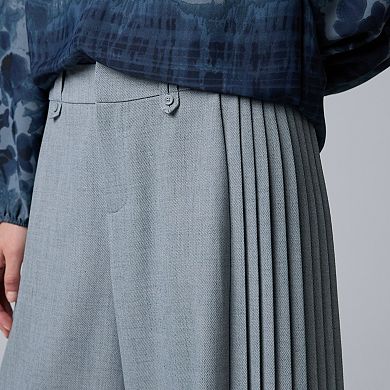 Women's Simply Vera Vera Wang Side Pleat Wide Leg Pants