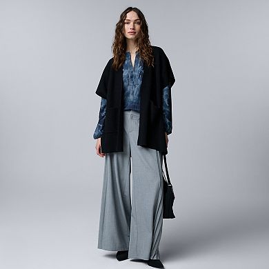 Women's Simply Vera Vera Wang Side Pleat Wide Leg Pants