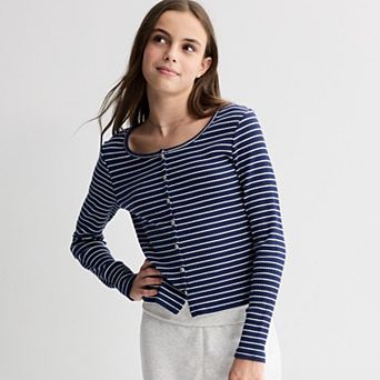 Girls 7-16 Sea + Skye Cozy Cardigan Top