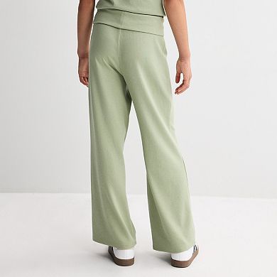 Girls 7-16 Sea + Skye Soft Rib Foldover Pants