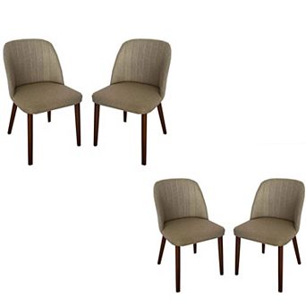 Dining Chairs Set of 2/4/6/8, Upholstered Kitchen Dining Room Chairs with Padded Seat and Wood Legs