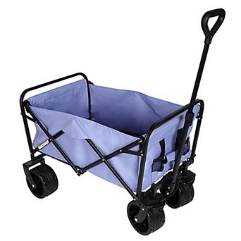 100L Collapsible Folding Beach Wagon Cart with 220Lbs Large Capacity