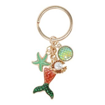Colorful Ocean Theme Handbag Charms Keychains for Bags and Purses 1 pc
