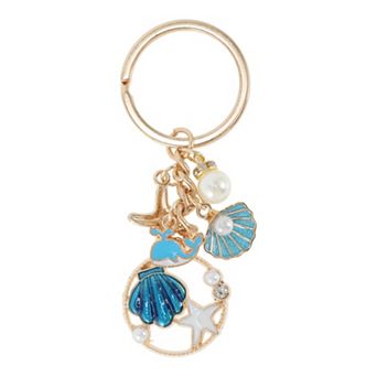 Colorful Ocean Theme Handbag Charms Keychains for Bags and Purses 1 pc