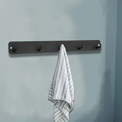 2 Pcs Coat Rack, Coat Hooks Wall Mount, Wall Hooks for Hanging, Hat Rack with 5 Coat Hooks