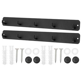 2 pc Coat Rack, Coat Hooks Wall Mount, Wall Hooks for Hanging, Hat Rack with 5 Coat Hooks