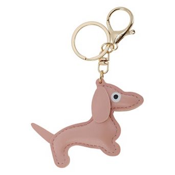 Colorful Dog Keychain Handbag Charms for Bags and Purses 1 pc
