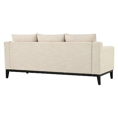 Whisen Modern 3-seat Sofa with Wooden Legs