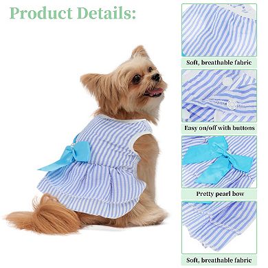 Dog Dresses for Small Dogs Girls 2 Pcs