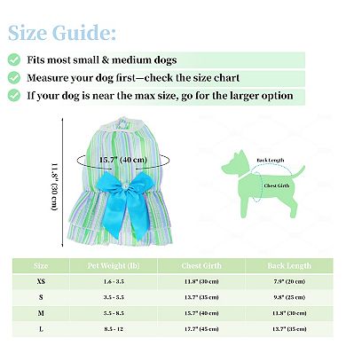 Dog Dresses for Small Dogs Girls 2 Pcs