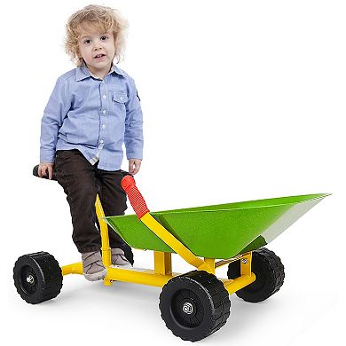 8 Inch Heavy Duty Kids Ride-on Sand Dumper with 4 Wheels