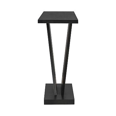 Whisen V-Base Design Console Table with Natural Wood Veneer