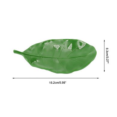 Leaf Soap Dish for Bathroom and Kitchen Storage with Drain Holes