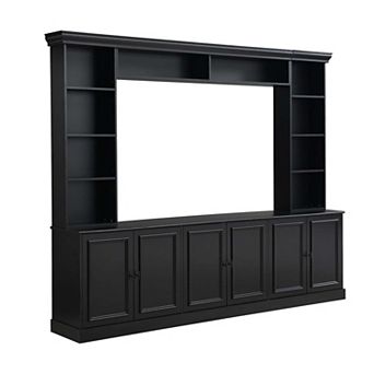 4 pc Wall Unit Entertainment Center TV Stand with Bookshelf