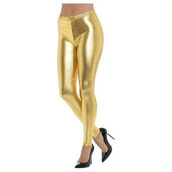 Smiffys Womens/Ladies 80s Disco Metallic Leggings