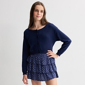 Girls 7-16 Sea + Skye Button Down Cardigan Sweater