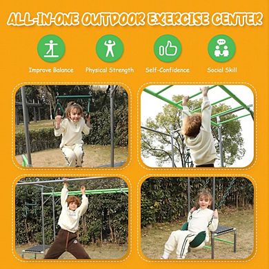 Climbing Unit With Monkey Bars