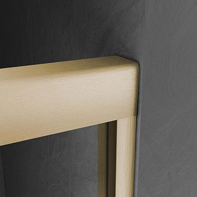 56-60" x 57" Sliding Tub Doors with Tempered Glass and Durable Rollers