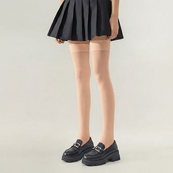 2 pc Women's Opaque Thigh High Stockings Over the Knee Stretch Fit Fashion Legwear