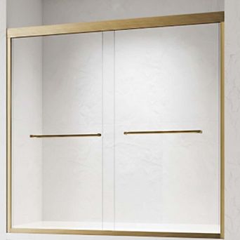 56-60" x 62" Sliding Tub Doors with Durable Rollers and Tempered Glass