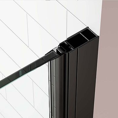 30" x 72" Bi-Fold Frameless Shower Door with Tempered Glass and Waterproof Seal