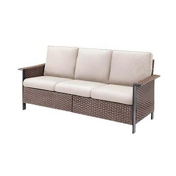 Outdoor Wicker Sofa Patio 3-Seater Sofa