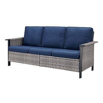 Outdoor Wicker Sofa Patio 3-Seater Sofa