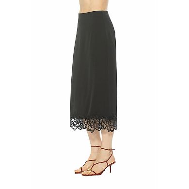 Women's ALEXIA ADMOR Midi Skirt With Lace Hem