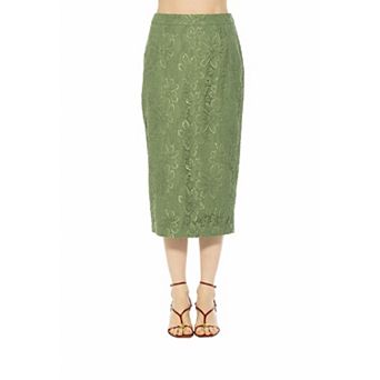 Women's ALEXIA ADMOR Lace Midi Skirt