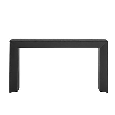 Whisen Fireplace Design Console Table with Wood Veneer Top