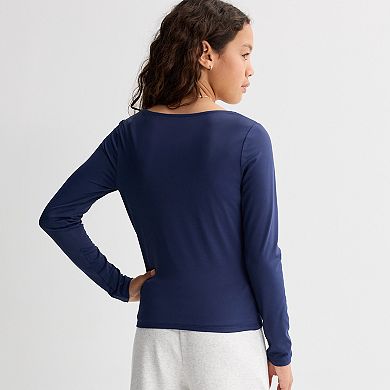 Girls 7-16 Sea + Skye Smooth Long Sleeve Top