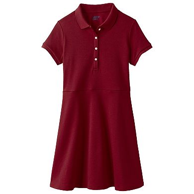 Girls 2-16 Lands' End Short Sleeve Interlock Polo Dress