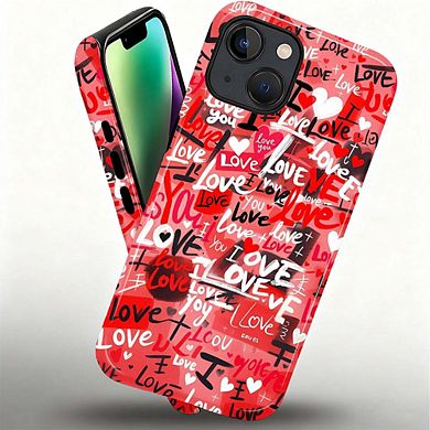 Smartphone Case for iPhone - 2-Layer Durable Smartphone Protection Case - Love Overload
