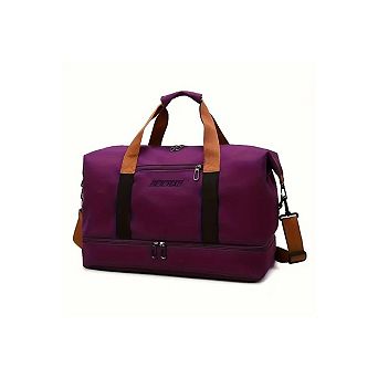 Large Capacity Travel Bag, Dry Wet Separation , for Travel, Fitness Yoga, Weekend Tote Overnight Bag