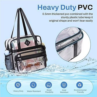 Clear See Through Tote Bag for Women