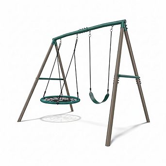 Bronze Lantern 7.5-Foot Tall Swing Set